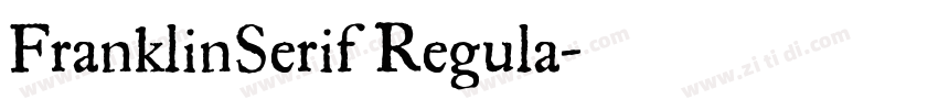 FranklinSerif Regula字体转换